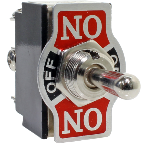 KN3B-203A CHAVE ALAVANCA PARA PAINEL, DIÂMETRO 12,2MM, BIPOLAR,ON-OFF-ON,15AMPERES,125VCA,TERMINAIS PARAFUSO METALTEX °°