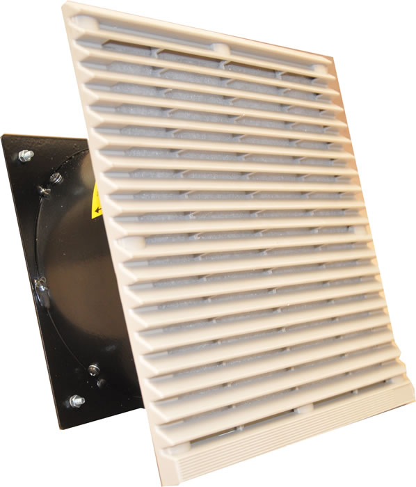 CONJUNTO DE VENTILAÇÃO (VENTILADOR MAIS GRELHA*FILTRO)  PARA PAINEL 255x255 ROLAMENTO 127/220VAC 160 m³/h	3000°°