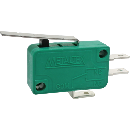 NS0-020D MICRO CHAVE, CONTATO SPDT 10A@250VCA, TERMINAIS FASTON 4.8X0.8MM, ATUADOR HASTE MÉDIA METALTEX °°