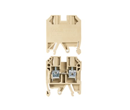 MTB4EN CONECTOR DE PASSAGEM 4MM P/ TRILHOS TS32 E TS35 - BEGE METALTEX°°