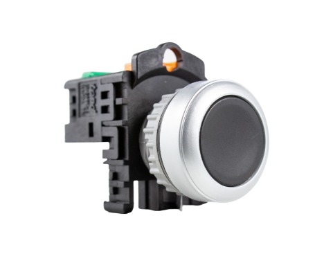TN2BFB-1A PULSADOR 22MM PLÁSTICO - PRETO - 1NA - IP65 METALTEX°°