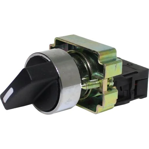 M20SCR4-B-2A CHAVE SELETORA METÁLICO KNOB CURTO - 3 POS. FIXAS 45G - 2NA METALTEX°°