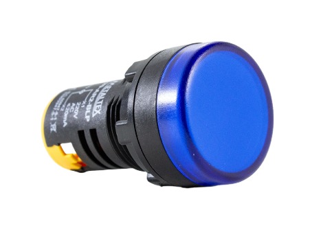 L20-AR9-BLP SINALEIRO LED 22MM - 12VCC/VCA - AZUL METALTEX°°