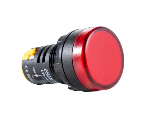 L20-AR2-R SINALEIRO LED 22MM - 220VCA - VERMELHO METALTEX°°