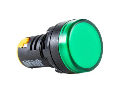L20-AR2-GP SINALEIRO LED 22MM - 220VCA - VERDE METALTEX°°