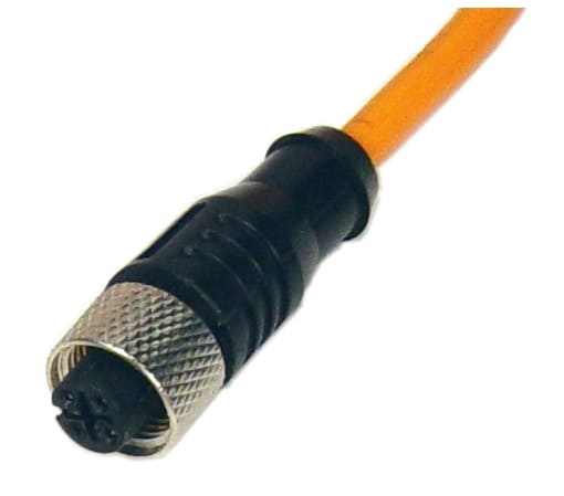 K12-R-2M CONECTOR M12 C/ CABO DE 2M METALTEX°°