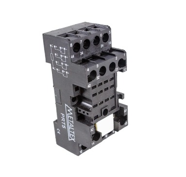 PRT5 SOQUETE RELE PARA TRILHO, 14 PINOS METALTEX °°