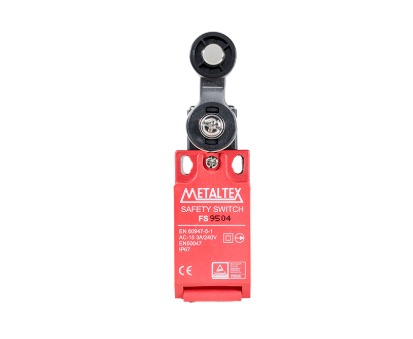FS9504 CHAVE FIM DE CURSO SEGURANÇA 2NF+1NA- ROLETE COM HASTE METALTEX°°