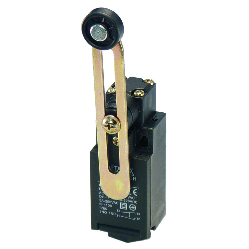 FM9208 CHAVE FIM DE CURSO PLÁSTICA - ATUADOR ALAVANCA AJUSTÁVEL C/ ROLETE METALTEX °°