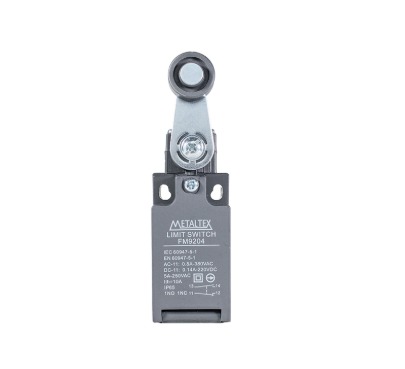 FM9204 CHAVE FIM DE CURSO PLÁSTICA - ATUADOR ALAVANCA C/ ROLETE METALTEX°°