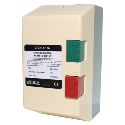 CP22-L5-13A	CAIXA DE PARTIDA 7,5CV - 380V - 9 A 13A METALTEX°°