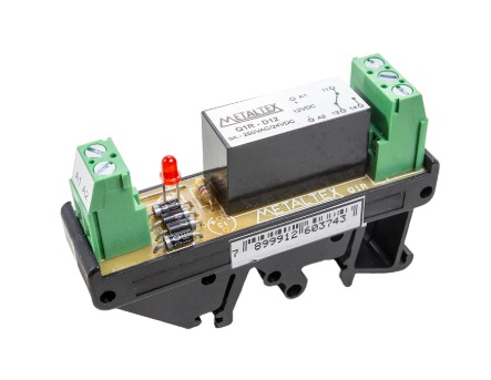 Q1R-D12 INTERFACE RELÉ 12VCC 1REV.8A METALTEX°°