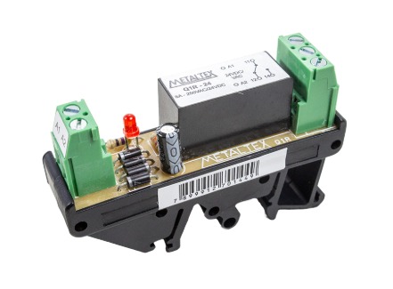 Q1R-24 INTERFACE RELÉ 24VCA/VCC 1REV.8A METALTEX°°