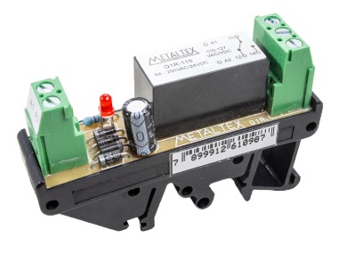 Q1R-110 INTERFACE RELÉ 110VCA/VCC 1REV.8A METALTEX°°