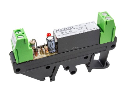 Q1B-48 INTERFACE RELÉ 48VCA/VCC 1NF 8A METALTEX°°