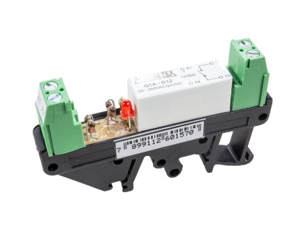 Q1A-D12 INTERFACE RELÉ 12VCC 1NA 8A METALTEX°°