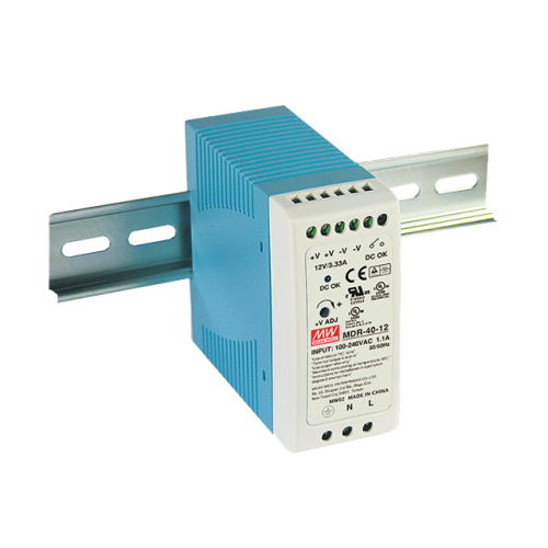 MDR-40-5 FONTE CHAVEADA 110/220V 5V-6A MEAN WELL METALTEX°°