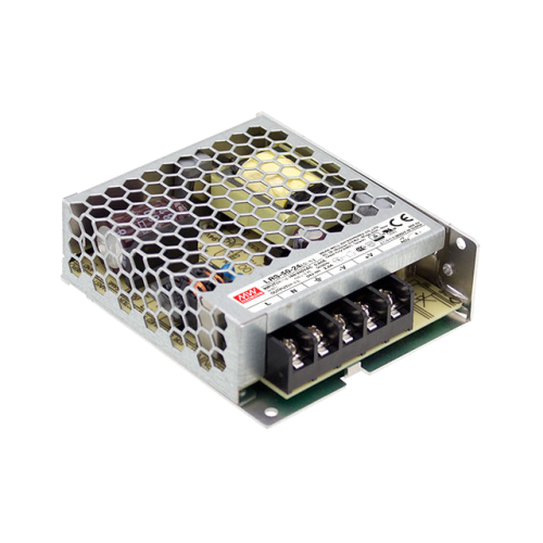 LRS-50-5 FONTE CHAVEADA 50W - ALIM.88-264VCA-SAIDA: 5V-10A MEAN WELL METALTEX°°