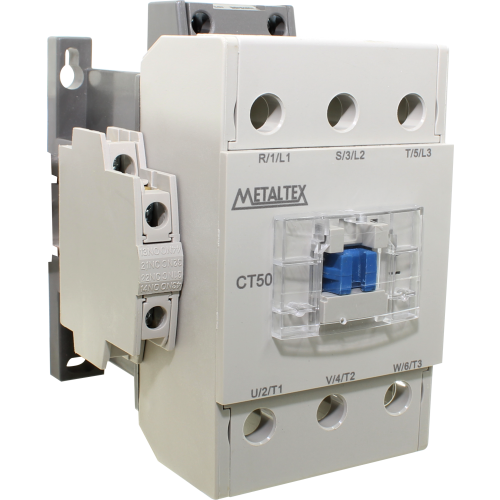 CT50-B5-322 CONTATOR TRIPOLAR 55A/AC3 - BOB: 24VCA - AUX: 2NA+2NF METALTEX°°