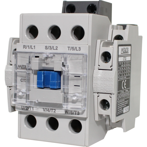 CT32-B5-322 CONTATOR TRIPOLAR 32A/AC3 - BOB: 24VCA - AUX: 2NA+2NF METALTEX°°