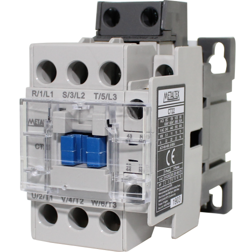 CT22-H5-311 CONTATOR TRIPOLAR 22A/AC3 - BOB: 220VCA - AUX: 1NA+1NF  METALTEX °°