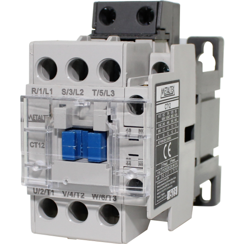 CT12-B5-311 CONTATOR TRIPOLAR 13A/AC3 - BOB: 24VCA - AUX: 1NA+1NF METALTEX °°