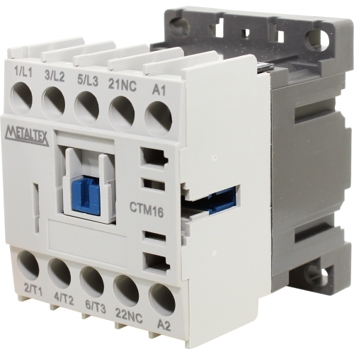 CTM16-L5-301 MINI CONTATOR 15A/AC3 - BOB: 380VCA - AUX: 1NF METALTEX°°