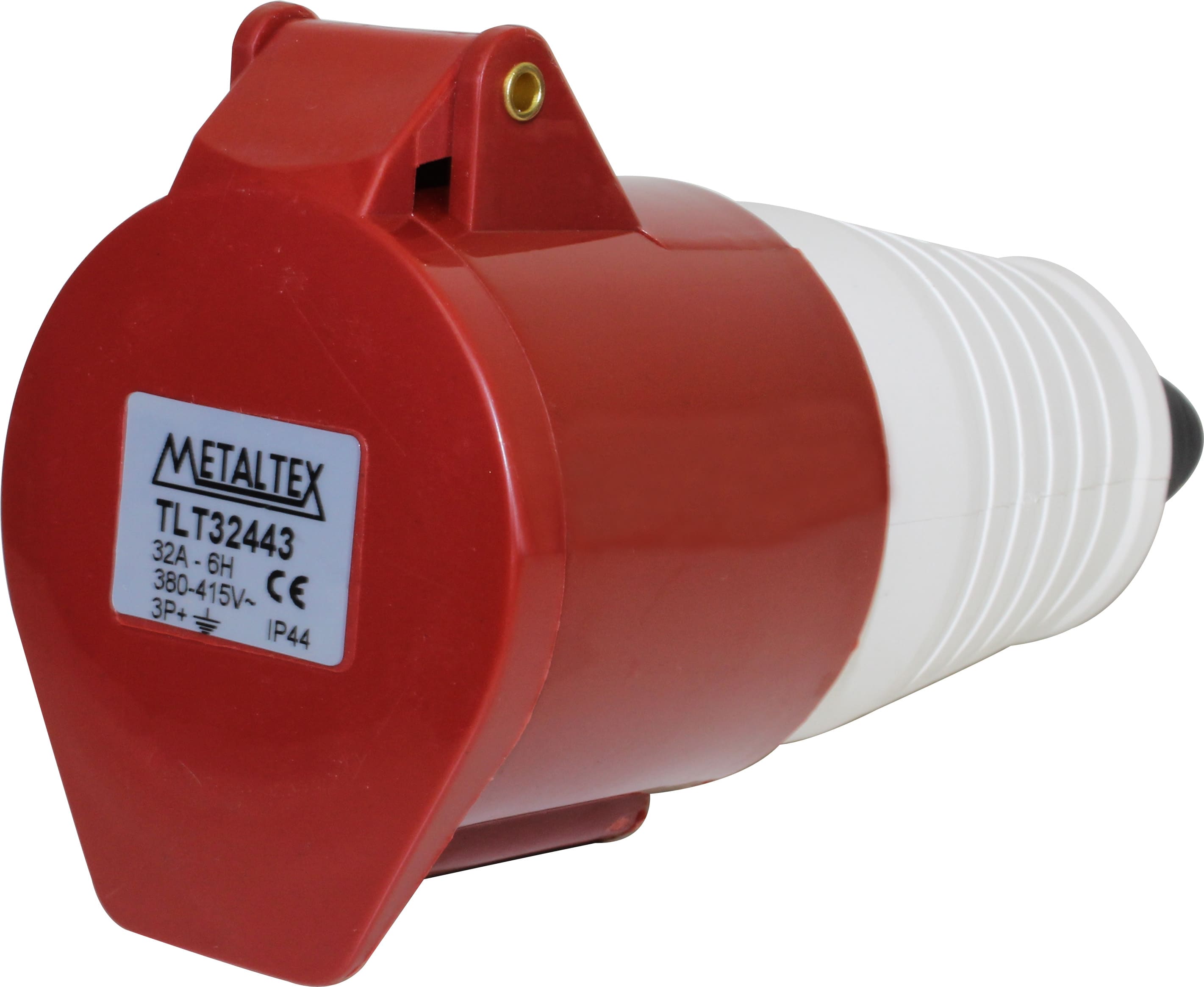 TLT32443 PLUG FEMEA 32A 3P+E-6H VERMELHO METALTEX°°
