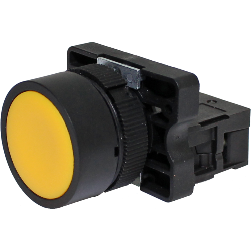 P20AFR-Y-1A BOTAO PULSADOR AMARELO METALTEX°°
