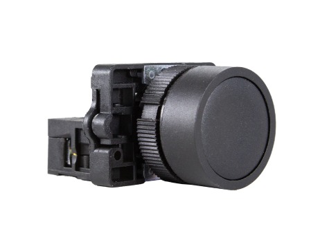 P20AFR-B-1A BOTAO PULSADOR PRETO 22MM - 1NA METALTEX°°
