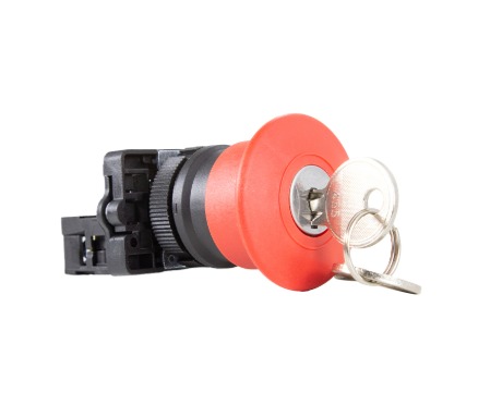 P20ACR-R-1B BOTAO DE EMERGENCIA C/CHAVE METALTEX°°