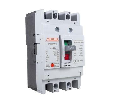 DCM50S3-25A DISJUNTOR CAIXA MOLDADA TRIPOLAR 25KA - 25A METALTEX °°