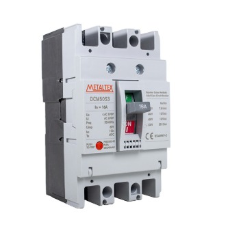 DCM50S3-16A DISJUNTOR CAIXA MOLDADA TRIPOLAR 25KA - 16A METALTEX °°