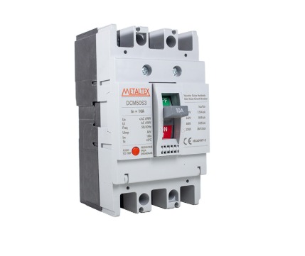 DCM50S3-10A 	DISJUNTOR CAIXA MOLDADA TRIPOLAR 25KA - 10A METALTEX °°