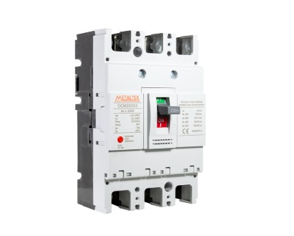 DCM250S3-225A DISJUNTOR CAIXA MOLDADA TRIPOLAR 100KA - 225A METALTEX°°