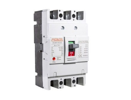 DCM100S3-70A DISJUNTOR CAIXA MOLDADA TRIPOLAR 100KA - 70A METALTEX°°