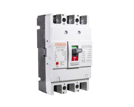 DCM100S3-100A DISJUNTOR CAIXA MOLDADA TRIPOLAR 100KA - 100A METALTEX°°
