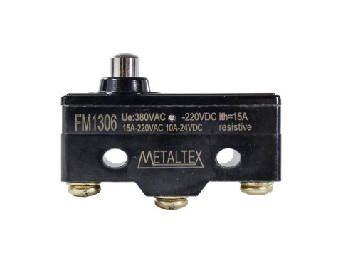 FM1306 CHAVE FIM DE CURSO MINIATURA - ATUADOR PINO CURTO METALTEX°°