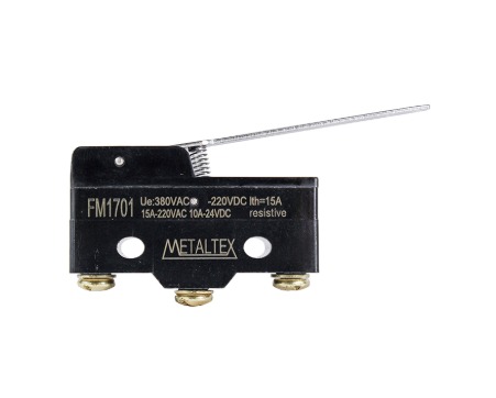FM1701 CHAVE FIM DE CURSO MINIATURA - ATUADOR ALAVANCA LONGA METALTEX°°