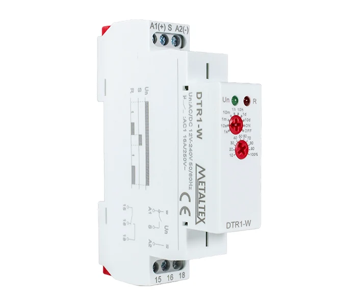 DTR2-W	RELÉ TEMPORIZADOR RETARDO NA ENERGIZAÇÃO 0,1SEG A 240HRS - 12-240VCA/CC - 2REV °°
