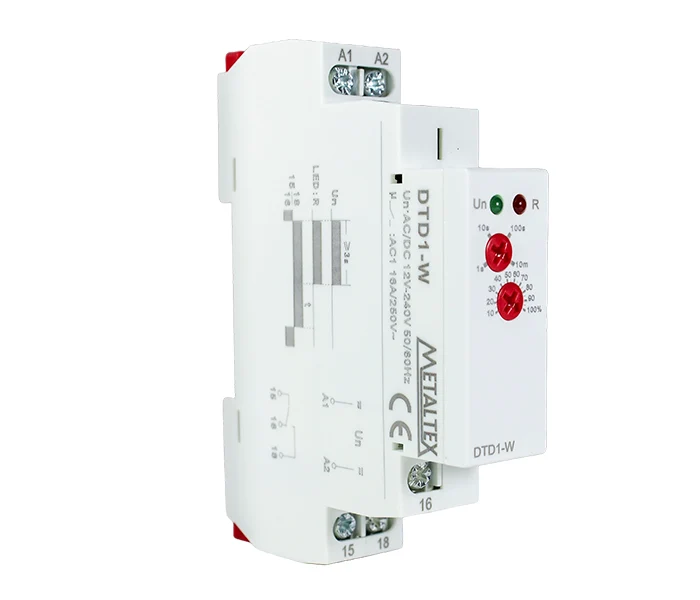 DTD1-W	RELÉ TEMPORIZADOR RETARDO NA DESENERGIZAÇÃO 0 A 10MIN -12-240VCA/CC - 1REV. °°