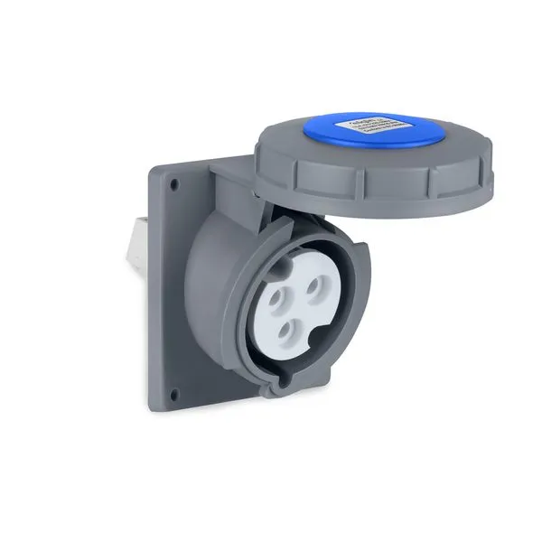 TOMADA INDUSTRIAL EMBUTIR ELGP3049 IP67 16A 2P+T 220V 6H ELGIN  °°