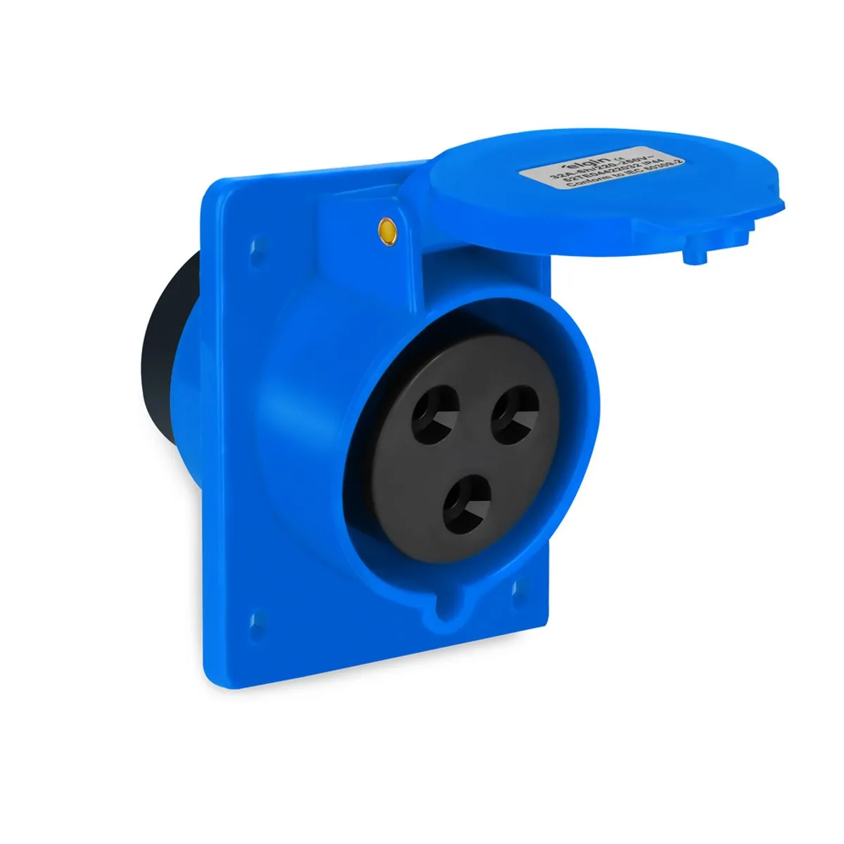 TOMADA INDUSTRIAL EMBUTIR ELGS3049 IP44 32A 2P+T 220V 6H ELGIN  °°