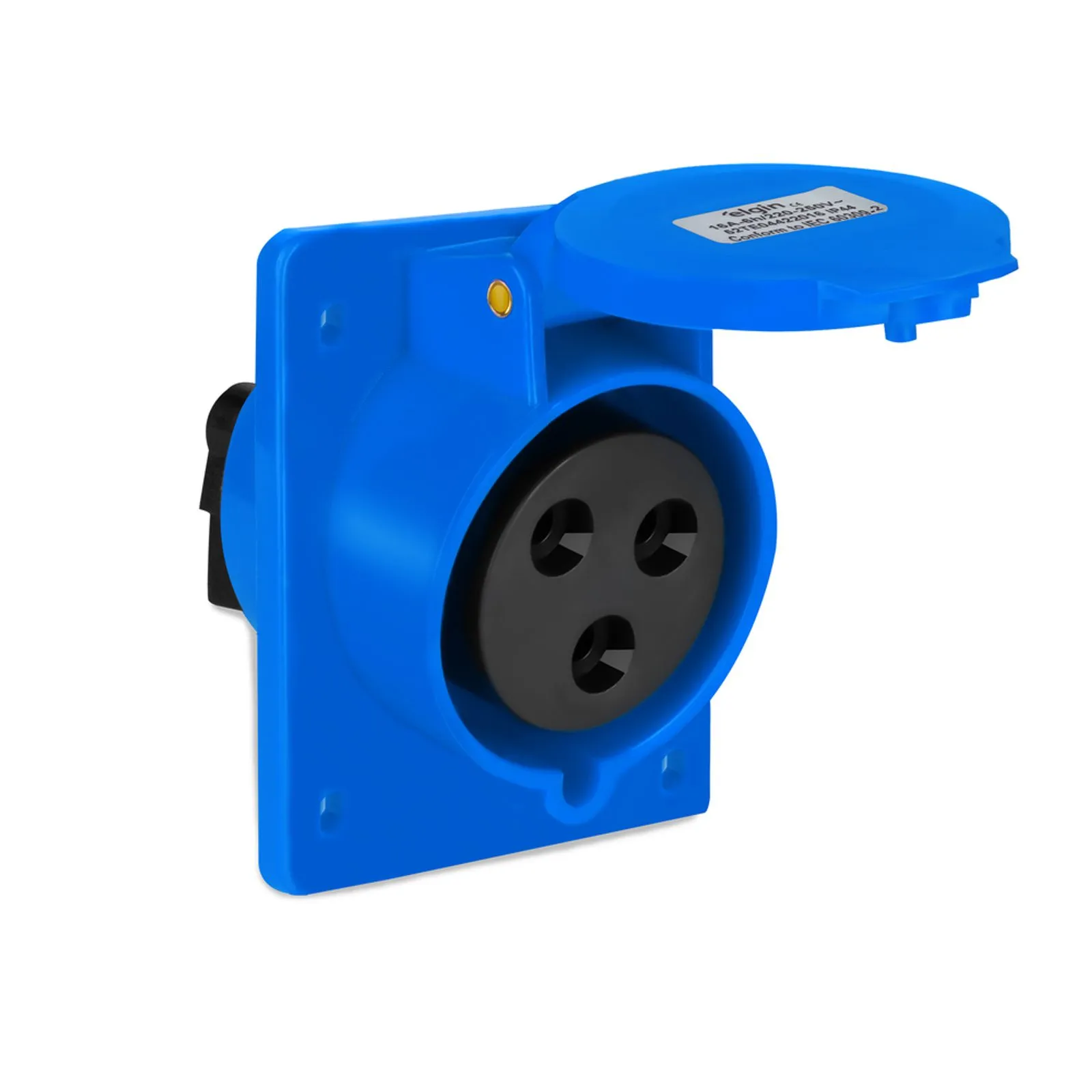 TOMADA INDUSTRIAL EMBUTIR ELGS3049 IP44 16A 2P+T 220V 6H ELGIN  °°