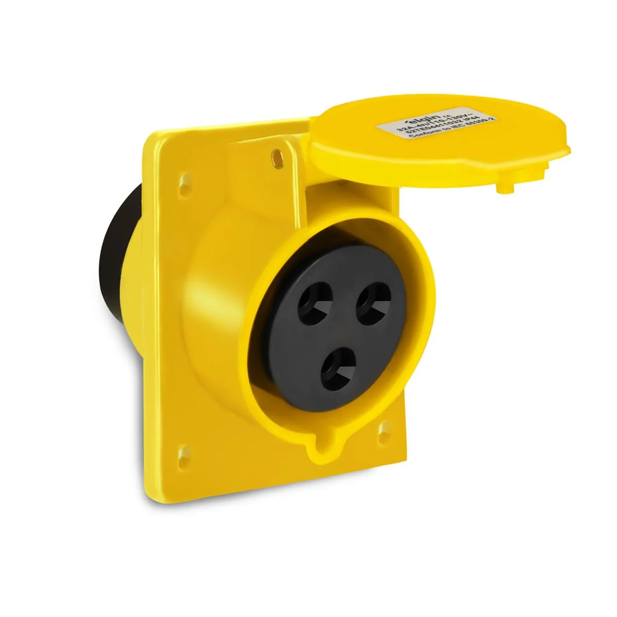 TOMADA INDUSTRIAL EMBUTIR ELGS3244 IP44 32A 2P+T 110V 4H ELGIN °°