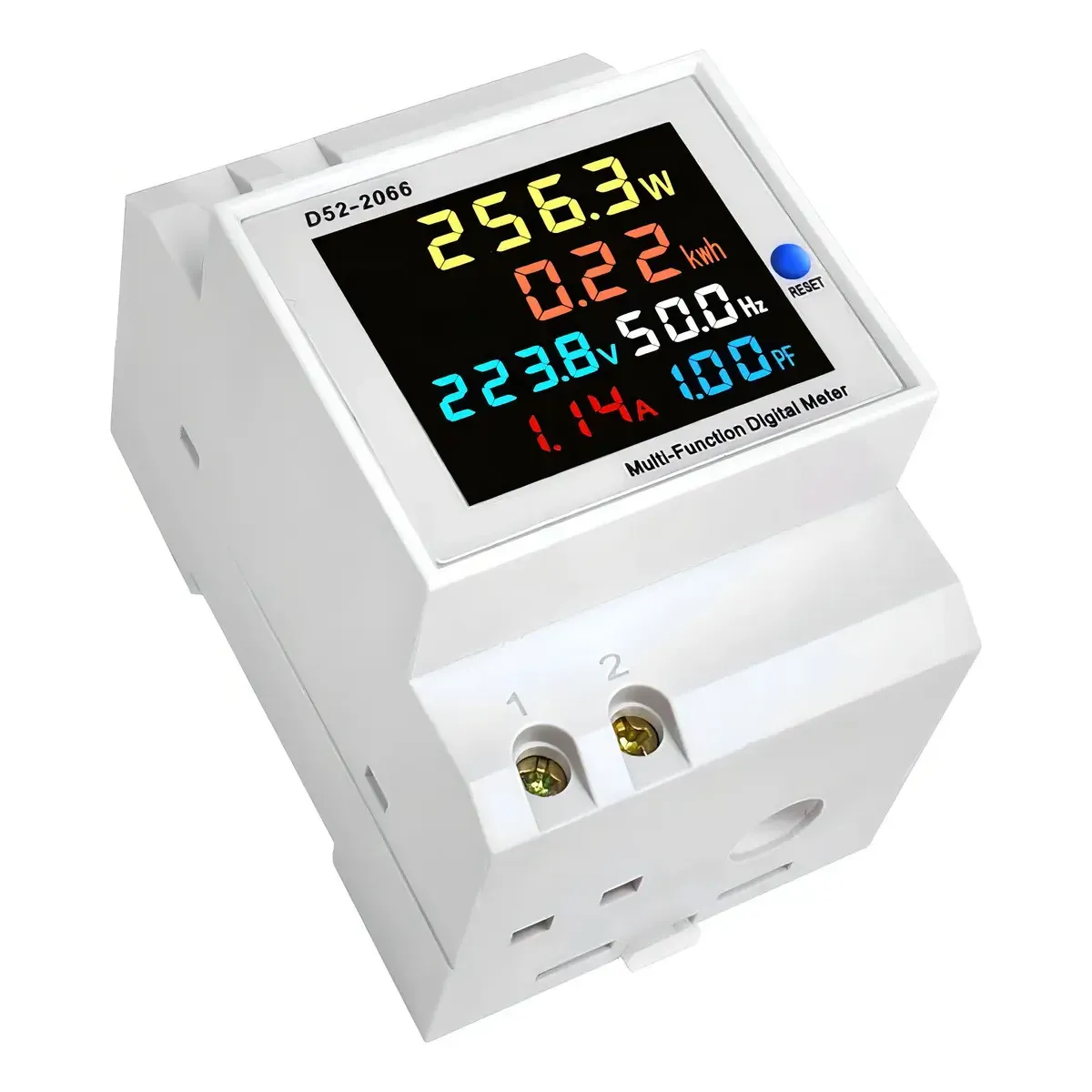 MEDIDOR DE ENERGIA MULTIFUNCIONAL DIGITAL 6 EM 1 PARA TRILHO DIN D52-2066 °°