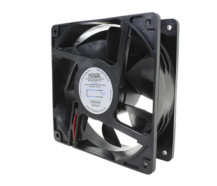 VENTILADOR 120X120X38MM 24VDC 1900 RPM -ROLAMENTO 12038D24MB °°