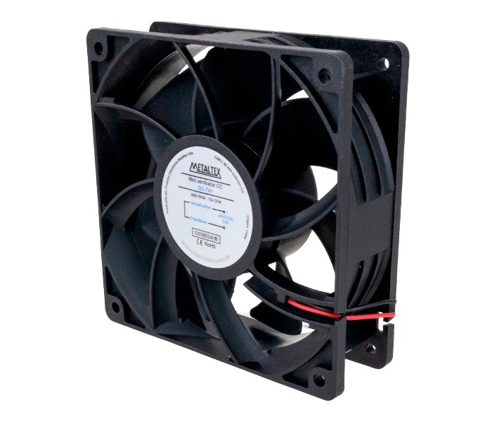 VENTILADOR 12038D24HS 120X120X38MM-24VCC - BUCHA  3800RPM °°