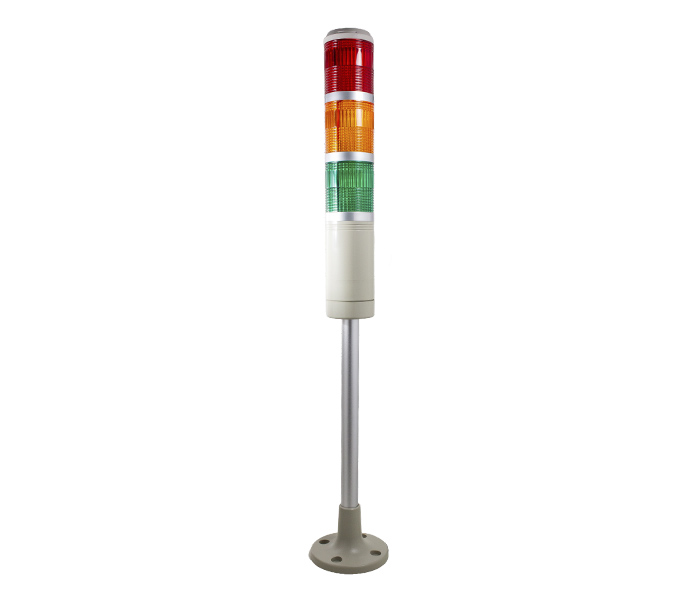 TPSF6-73ROG SINALIZADOR TORRE 60MM LUZ CONTÍNUA / PULSANTE - 24VCA/VCC - VERMELHO / LARANJA / VERDE °° METALTEX