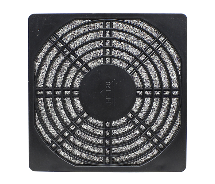 GRADE PLÁSTICA COM FILTRO 120MM - COM FILTRO PRETO METALTEX°°